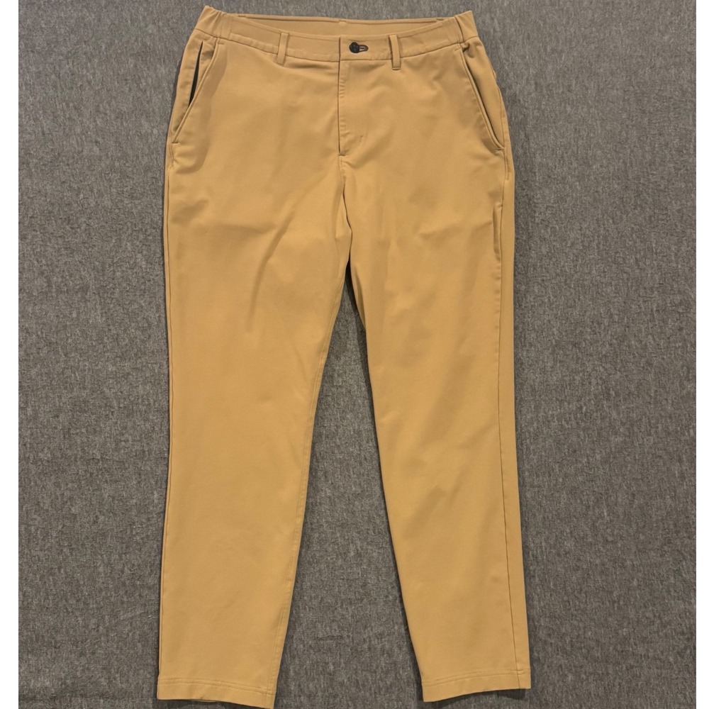 Public Rec All Day Every Day Pants Mens 33x30 Khaki Tan Stretch Chino Trousers